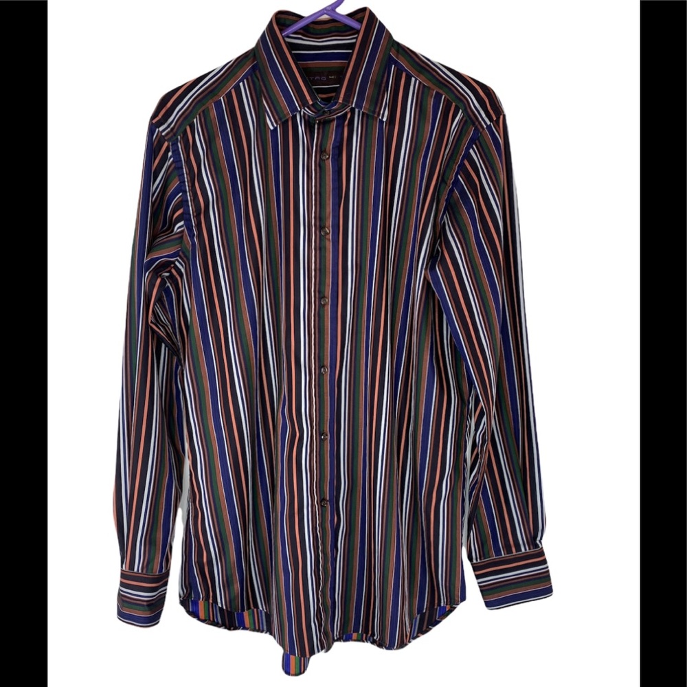 Etro Men’s Size 41 Long Sleeve Shirt Multi Color - Picture 1 of 11